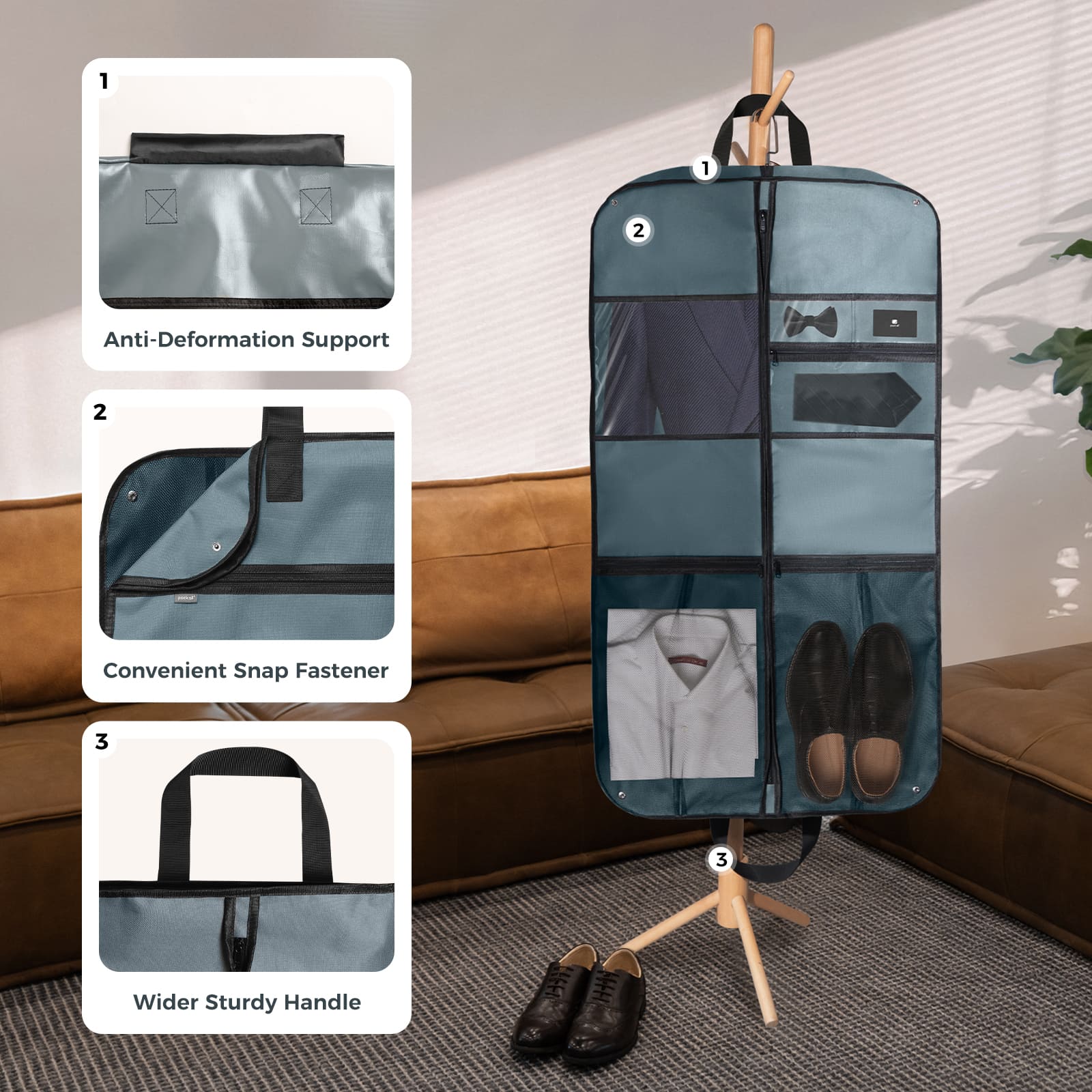 Premium Gusseted Travel Garment Bag