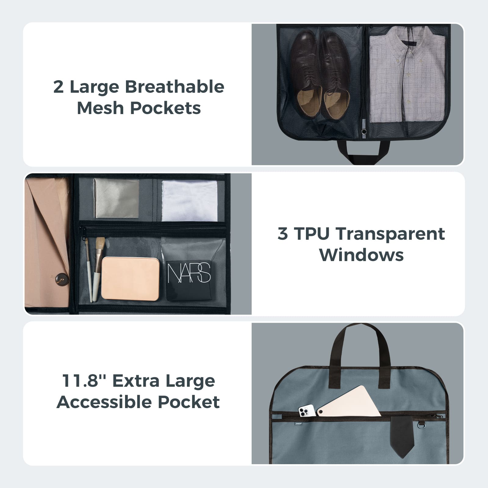 Premium Gusseted Travel Garment Bag